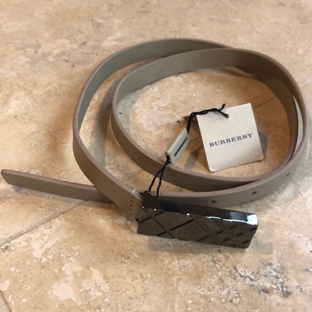 NWT Burberry Inglemere Trench Leather Belt